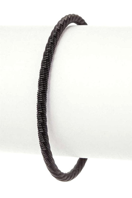 Textured Stainless Steel Adjustable Cuff Bangle