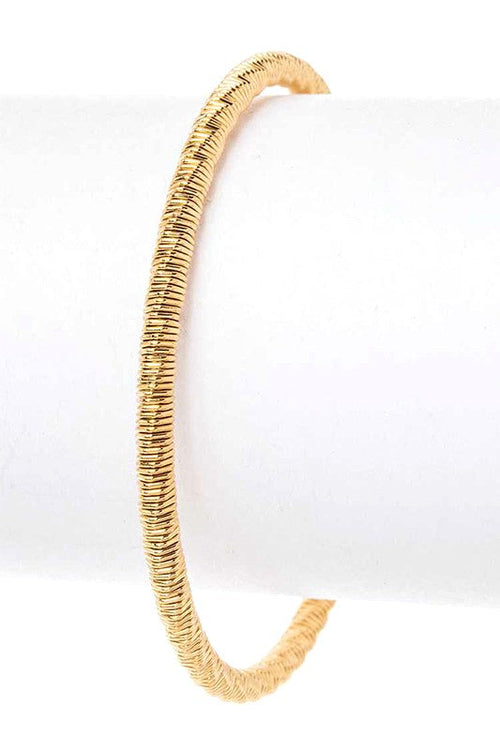 Textured Stainless Steel Adjustable Cuff Bangle