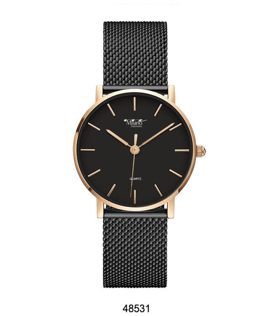 Luxe Mesh Band Watch